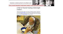 Desktop Screenshot of feeding-underweight-children.com